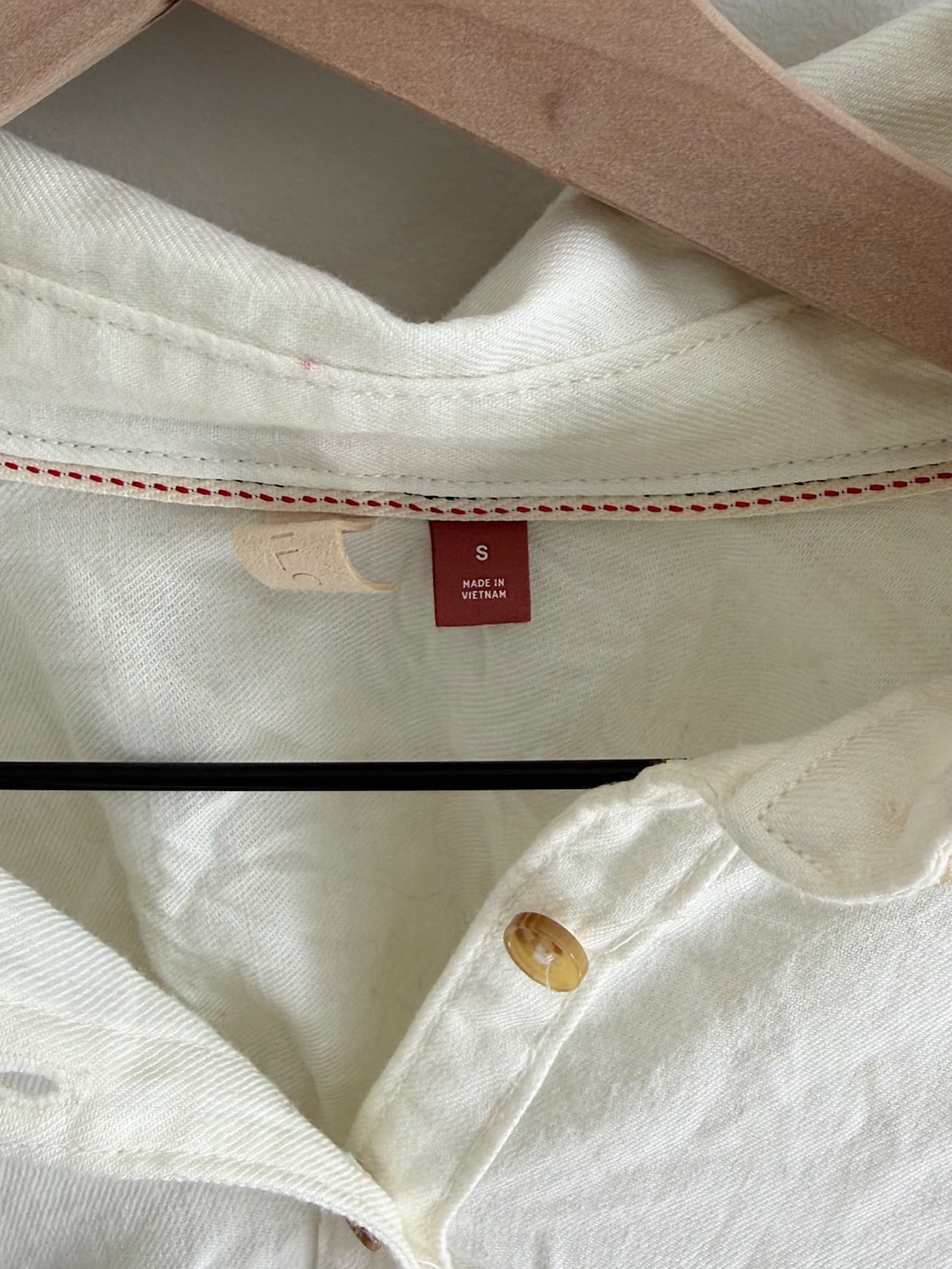 Pilcro Tie-Back Shrunken Button-Up Shirt - Picture 9 of 11